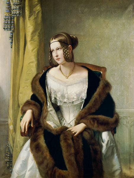 Philipp veit Portrait of Freifrau von Bernus Germany oil painting art